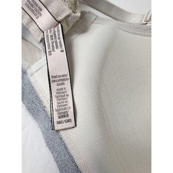 Victoria's Secret 38C Bra Sweetheart Lace Lined No Wire Convertible Bra 38C - Picture 7 of 8